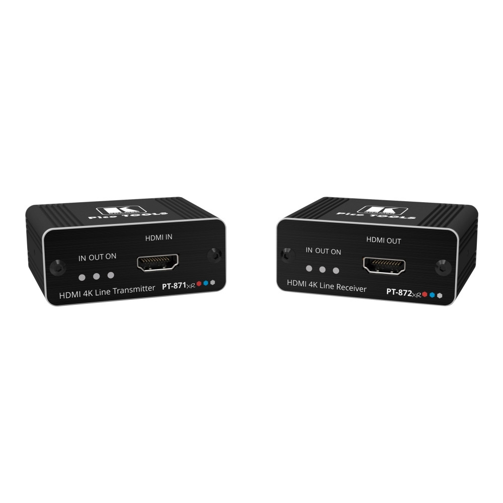 Produktbild för Kramer PicoTOOLS PT-871/2xr-KIT - sändare och mottagare - förlängd räckvidd för audio/video - HDMI