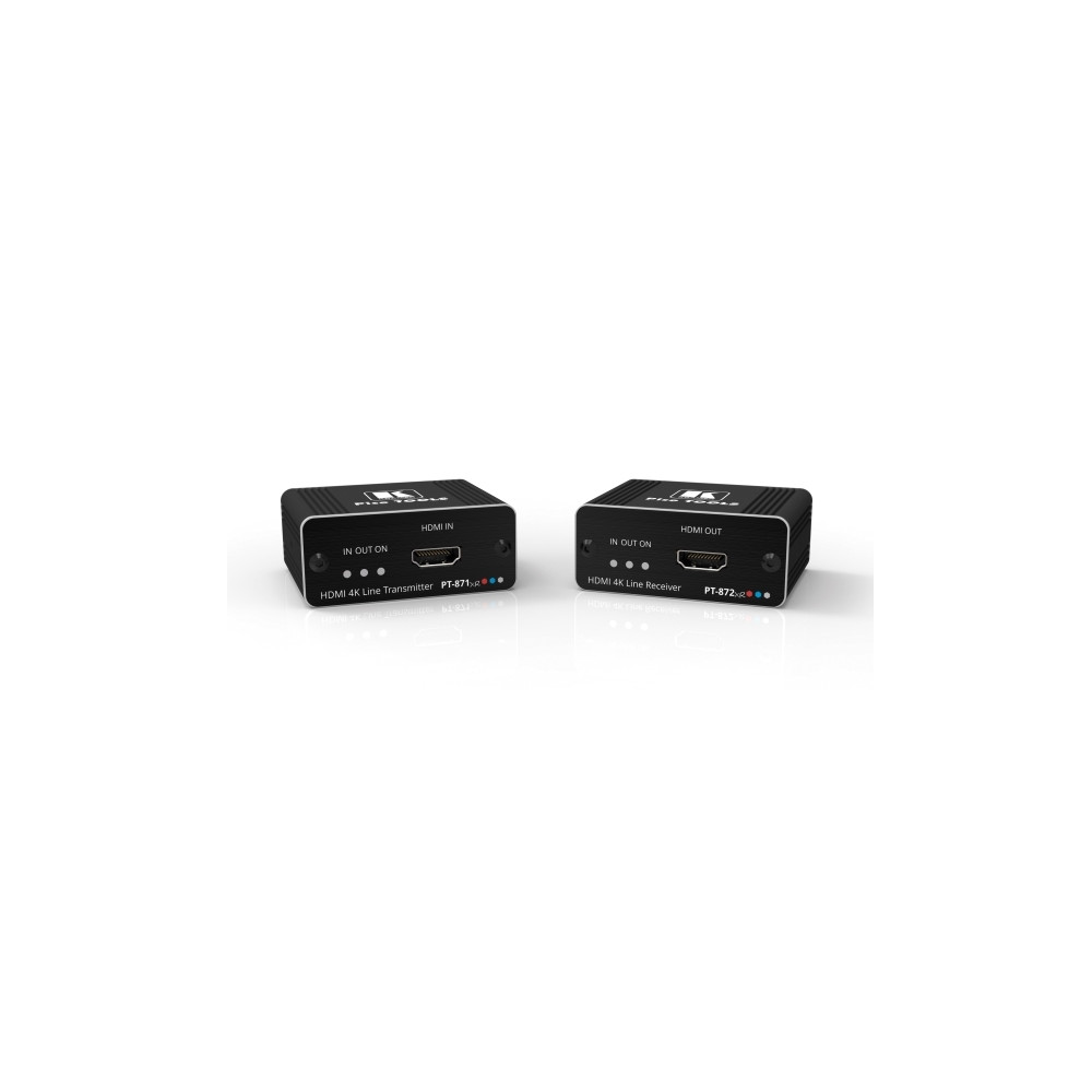 Produktbild för Kramer PicoTOOLS PT-871/2xr-KIT - sändare och mottagare - förlängd räckvidd för audio/video - HDMI