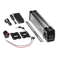 Produktbild för Green Cell batteri - 36V, silverfish - + växelströmsadapter - Li-Ion - 4 stiftkontakt