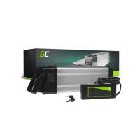 Produktbild för Green Cell batteri - 36V, silverfish - + växelströmsadapter - Li-Ion - 4 stiftkontakt