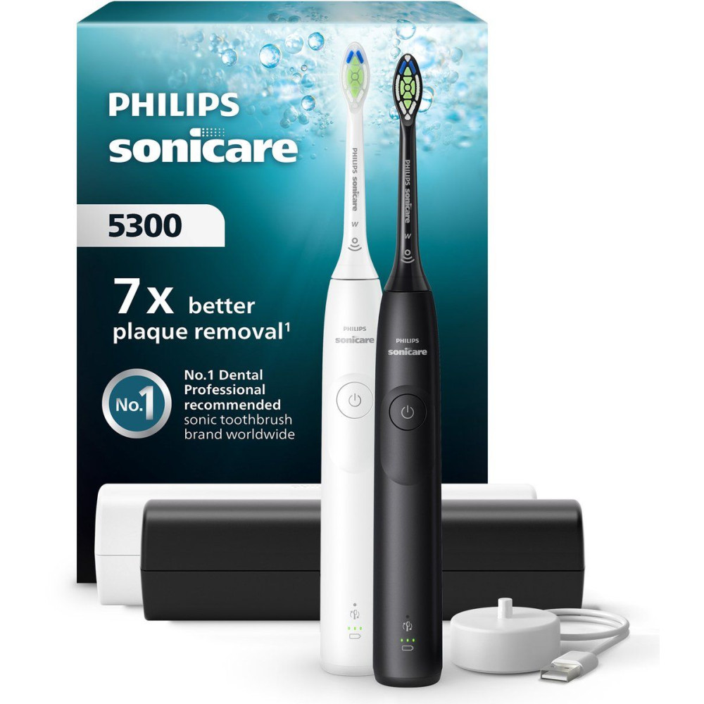 Produktbild för Philips Sonicare 5300 series HX7109 - tandborste - vit / svart