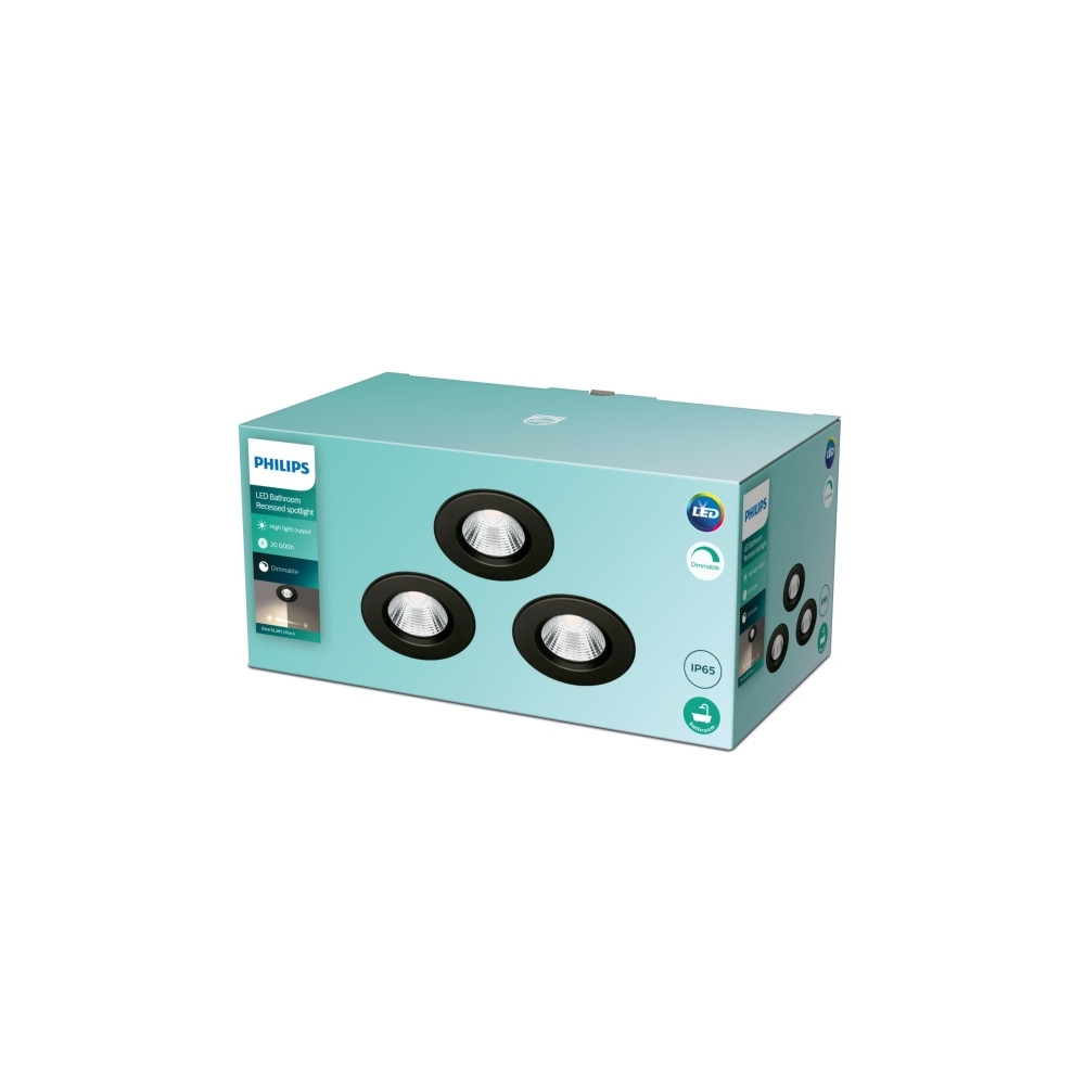 Produktbild för Philips Funktionell Dive infälld lampa, LED, 2700 K, 220-240...