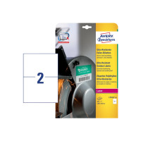Produktbild för Avery L7916-10 - filmetiketter - 20 etikett (er) - A5