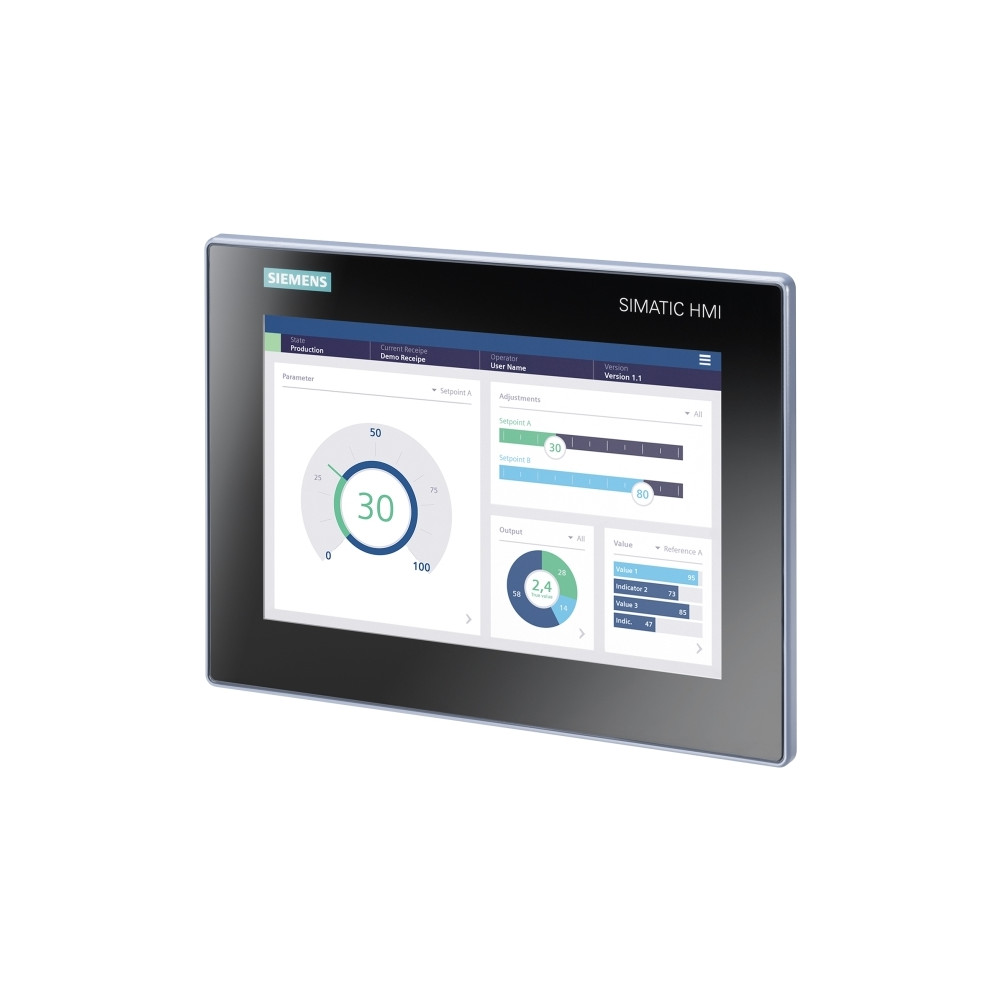 Produktbild för Siemens 6AV2123-3KB32-0AW0, 25,6 cm (10,1"), 800 x 1280 pixl...