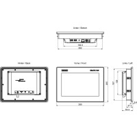 Produktbild för Siemens 6AV2123-3KB32-0AW0, 25,6 cm (10,1"), 800 x 1280 pixl...