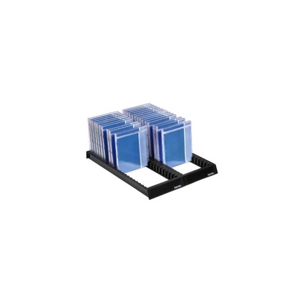 Produktbild för Hama CD Flipper 44, black, 44 diskar, Svart, 380 mm, 150 mm,...