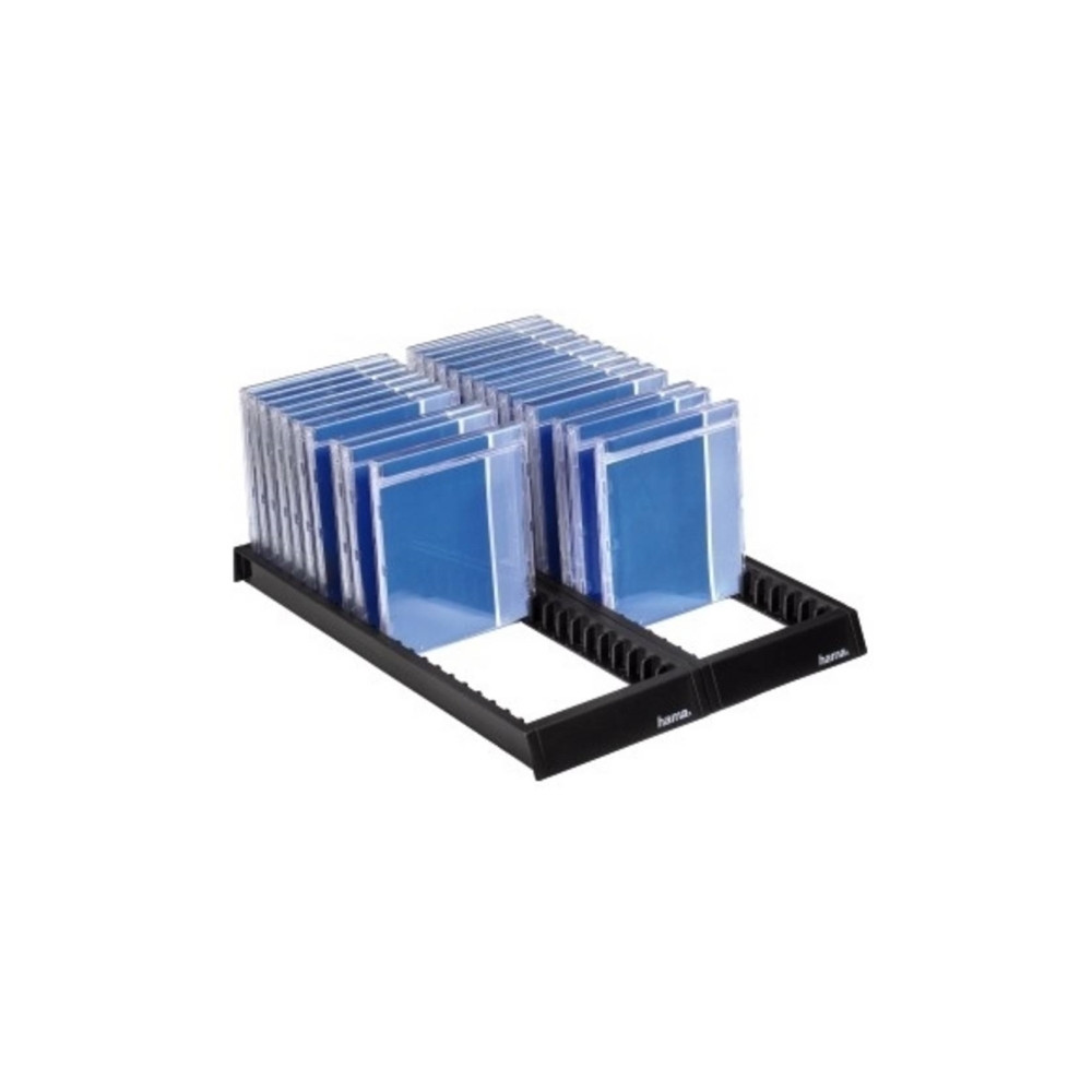 Produktbild för Hama CD Flipper 44, black, 44 diskar, Svart, 380 mm, 150 mm,...