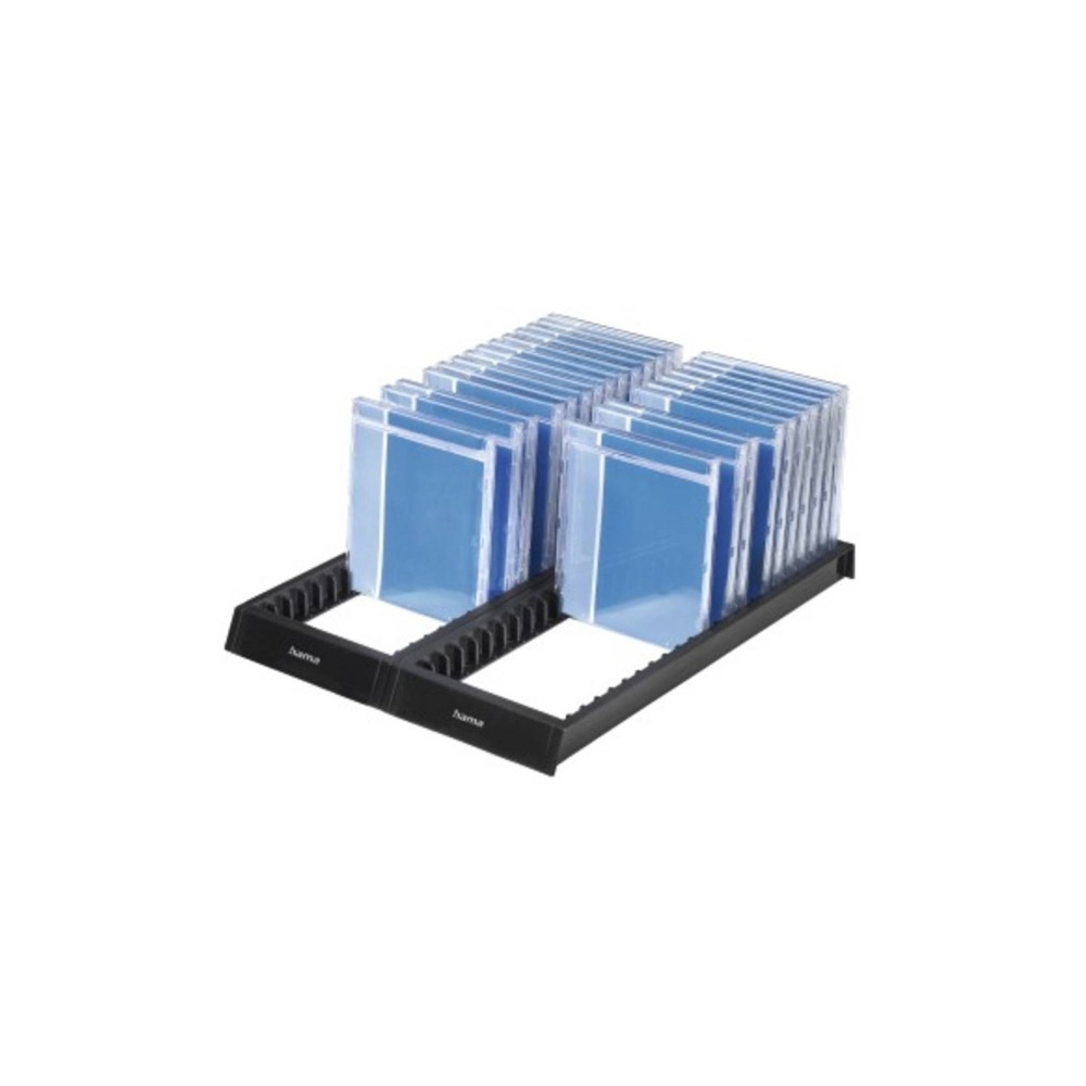 Produktbild för Hama CD Flipper 44, black, 44 diskar, Svart, 380 mm, 150 mm,...