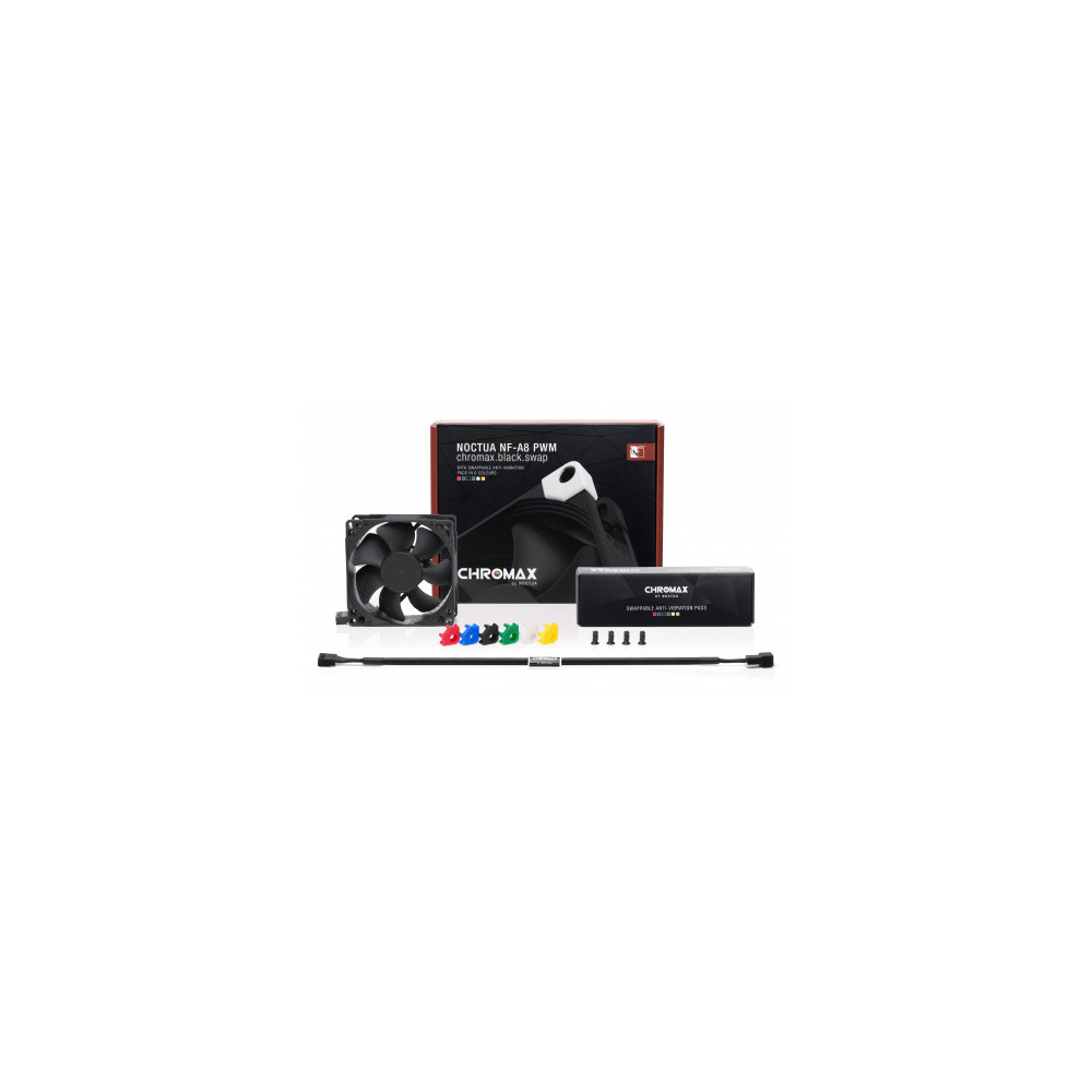 Produktbild för Noctua chromax NF-A8 PWM.black.swap