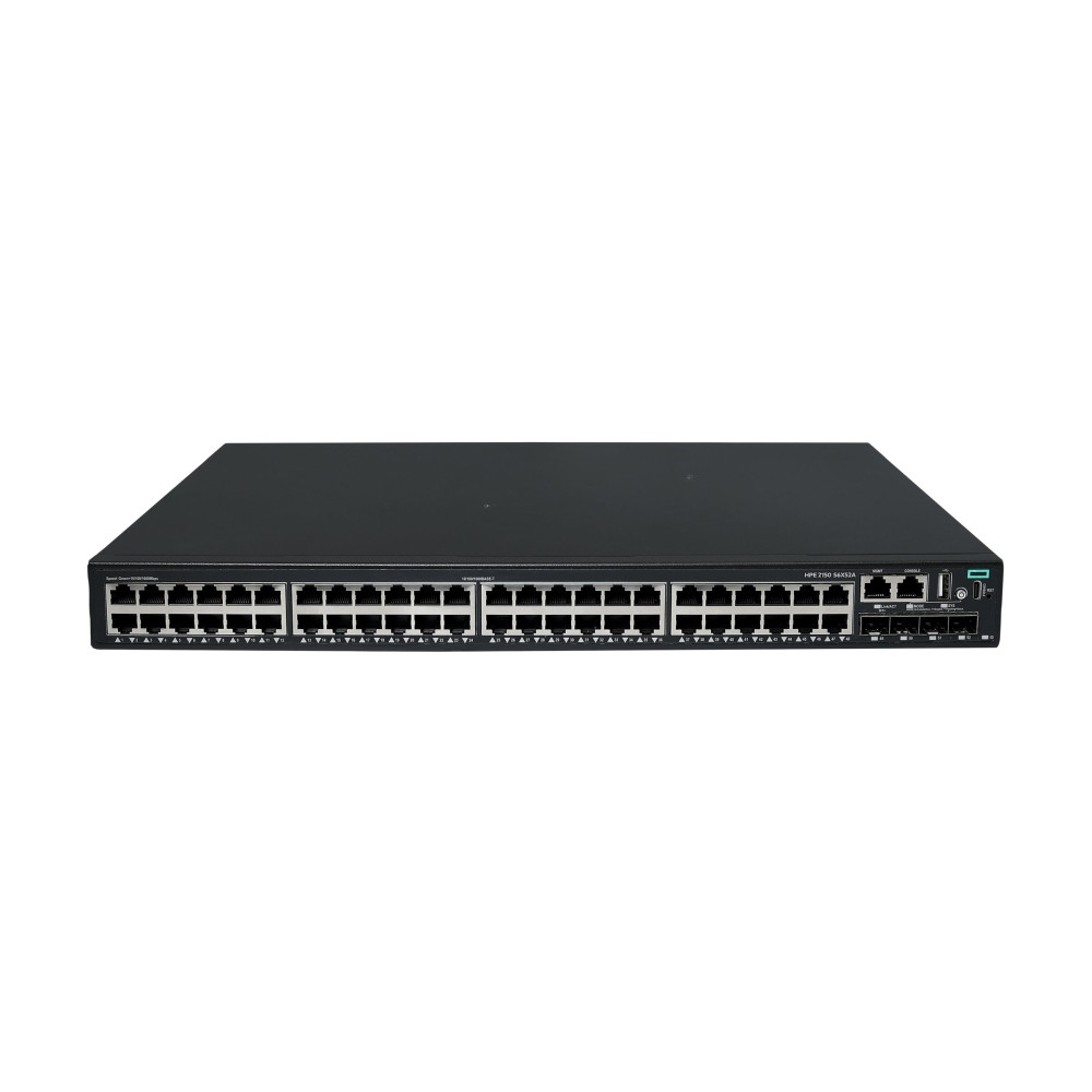 Produktbild för HPE Networking Comware 2150 48p 10M/100M/1G 4p SFP+ 1G/10G - switch - 48 portar - Administrerad - rackmonterbar