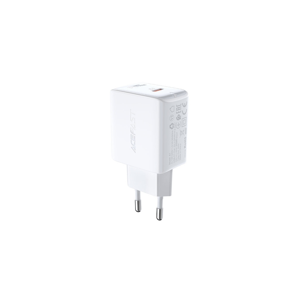 Produktbild för Acefast snabbladdare USB Type C 20W Power Delivery vit (A1 E...