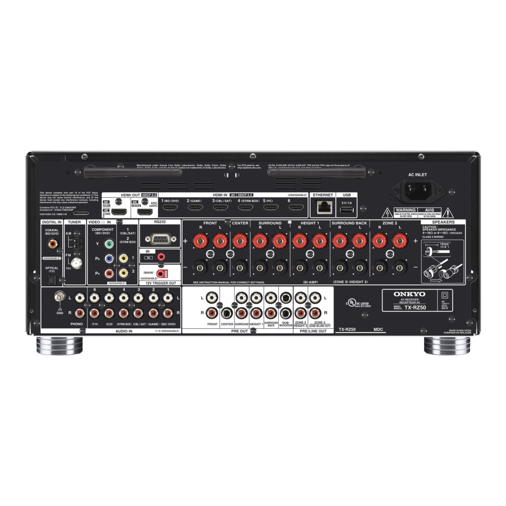 Produktbild för Onkyo TX-RZ50 - AV-nätverksreceiver - 9.2-kanals