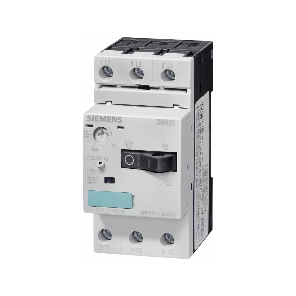 Produktbild för Siemens 3RV1011-1GA10 Strömbrytare 1 st 3 x strömbrytare Ins...