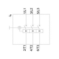 Produktbild för Siemens 3RV1011-1GA10 Strömbrytare 1 st 3 x strömbrytare Ins...