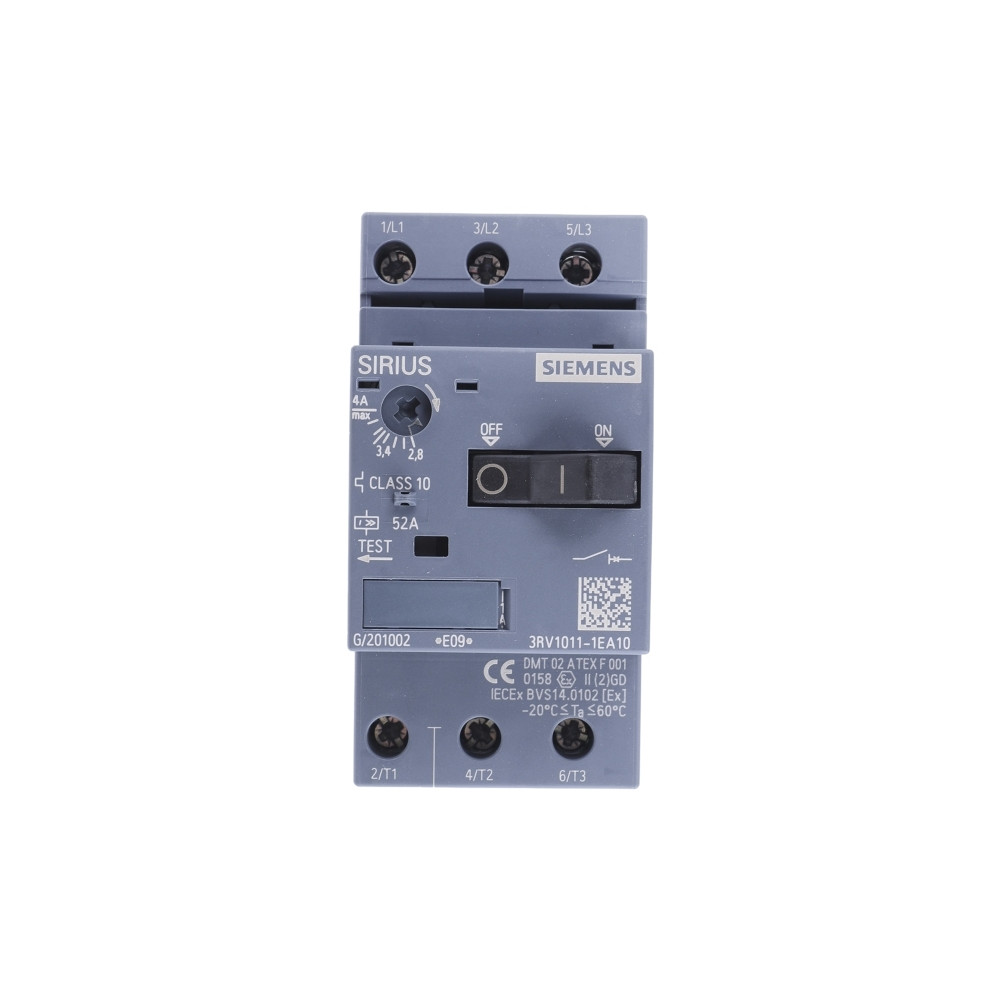 Produktbild för Siemens 3RV1011-1EA10 Strömbrytare 1 st 3 x strömbrytare Ins...