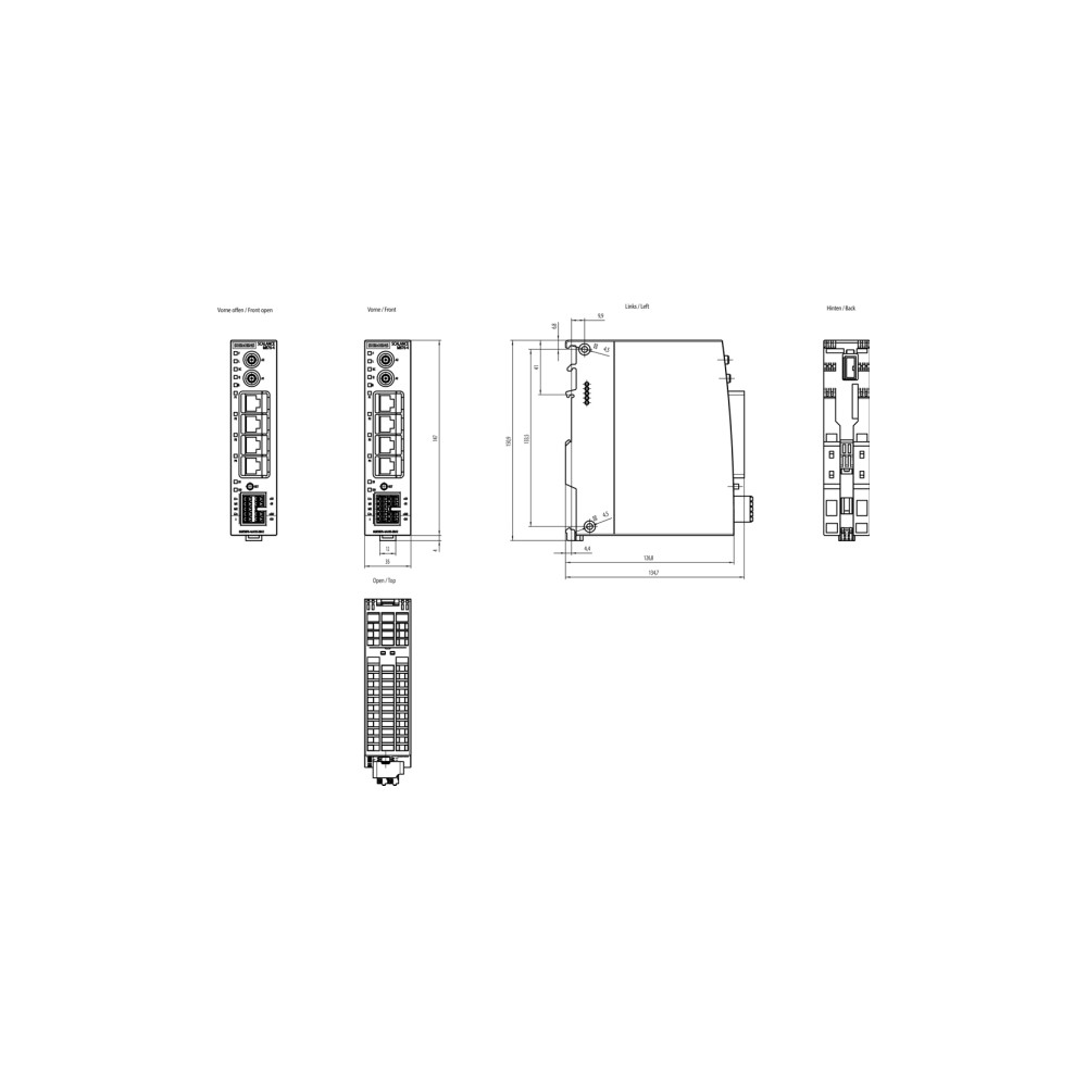 Produktbild för Siemens 6GK5876-4AA10-2BA2, IP20, 188 mm, 193 mm, 168 mm, 39...