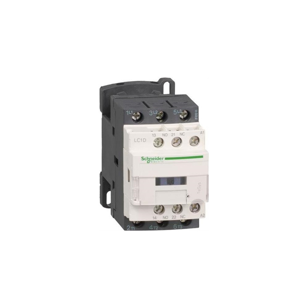Produktbild för SCHNEIDER ELECTRIC Contactor 7,5kW, 400V AC, 18A vid AC3, 3-...