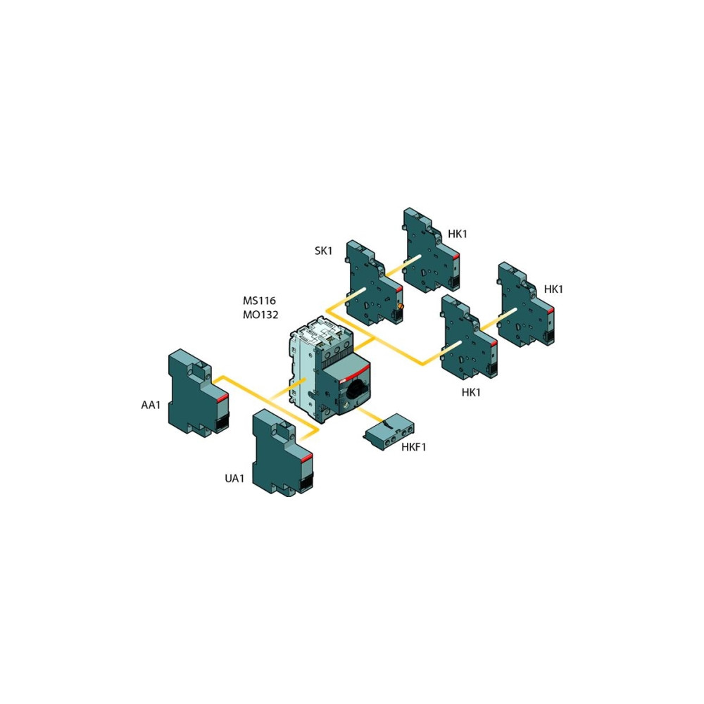 Produktbild för ABB Manual Motor Protector MS116 3-polig inställningsområde...
