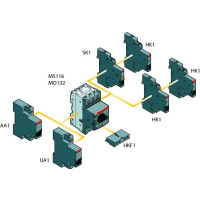 Produktbild för ABB Manual Motor Protector MS116 3-polig inställningsområde...