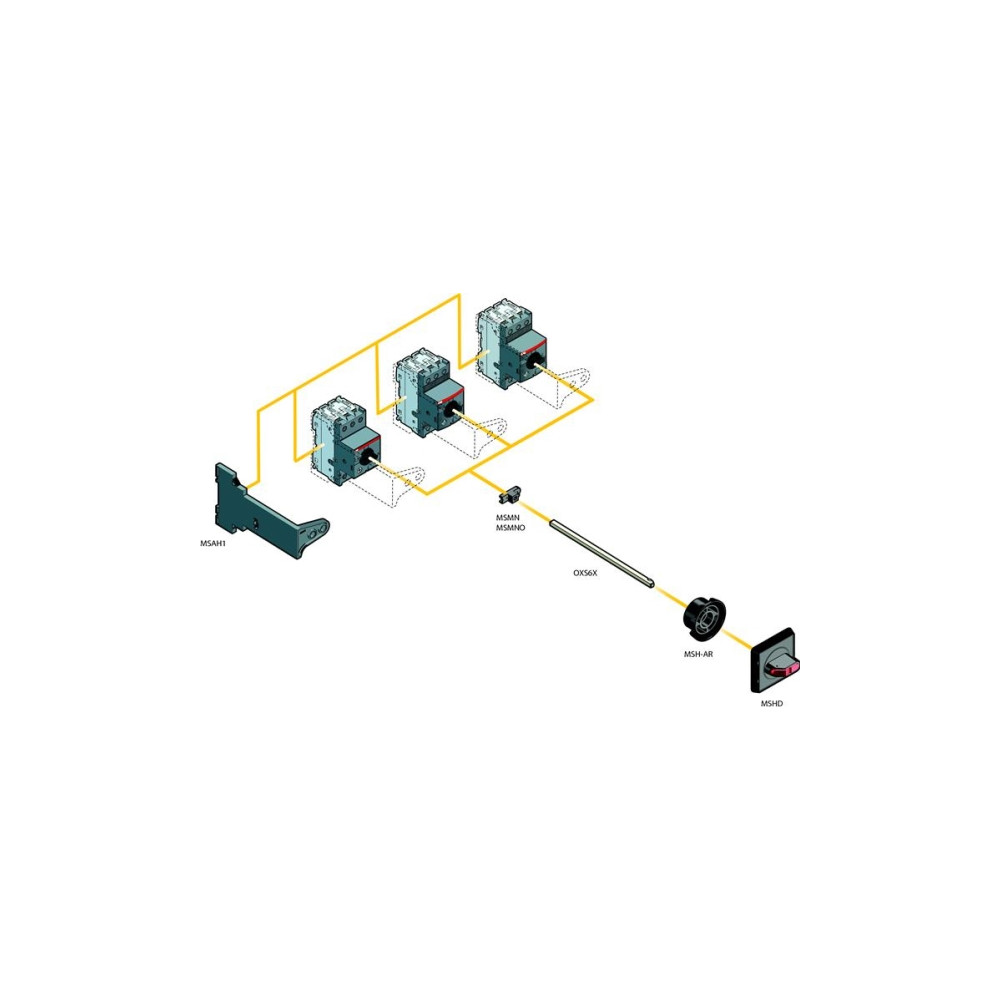 Produktbild för ABB Manual Motor Protector MS116 3-polig inställningsområde...