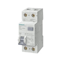 Produktbild för Kombibrytare Automat/PFI 300 mA C 13 A 1P+N 6 kA 5SU1656-7KK...