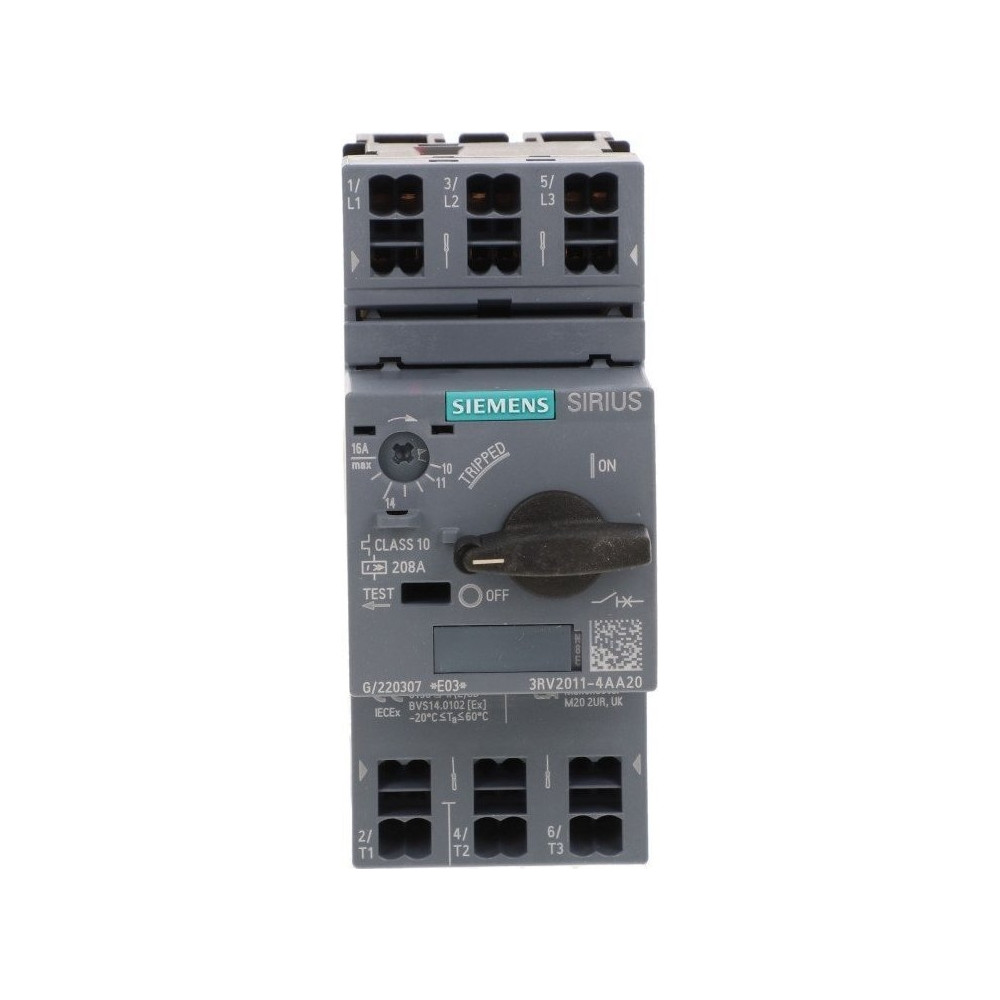 Produktbild för Siemens 3RV2011-4AA20 Strömbrytare 1 st Inställningsområde (...