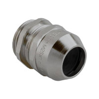 Produktbild för Mässings genomföring M25 IP68 för kabel Ø10-17 mm, gänga L:7...