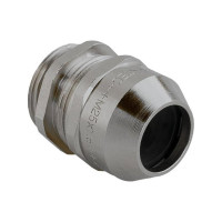Produktbild för Mässings genomföring M25 IP68 för kabel Ø10-17 mm, gänga L:7...