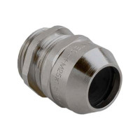 Produktbild för Mässings genomföring M25 IP68 för kabel Ø10-17 mm, gänga L:7...
