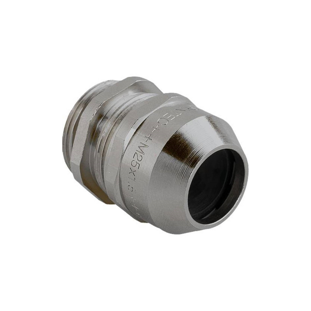 Produktbild för Mässing kabelgenomföring M20 IP68 kabel Ø7-13 mm gänga L:6 m...