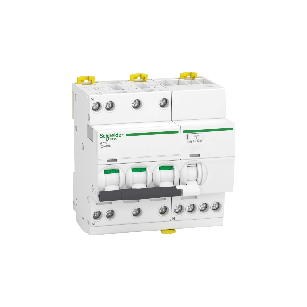 Produktbild för Kombibrytare RCBo, HPFI, iCV40N, 3P+N C 16 A, 30 mA, klass A