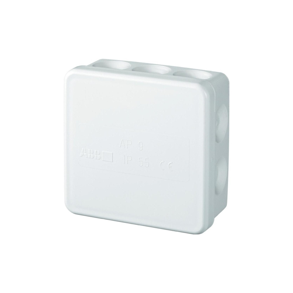 Produktbild för ABB Kopplingsdosa AP9 2.5 med 10 membran hxbxd: 39x85x85 mm...