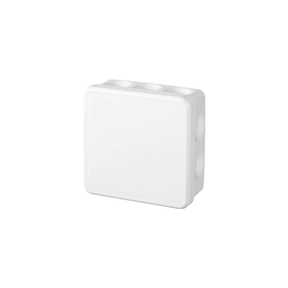 Produktbild för ABB Kopplingsdosa AP9 2.5 med 10 membran hxbxd: 39x85x85 mm...