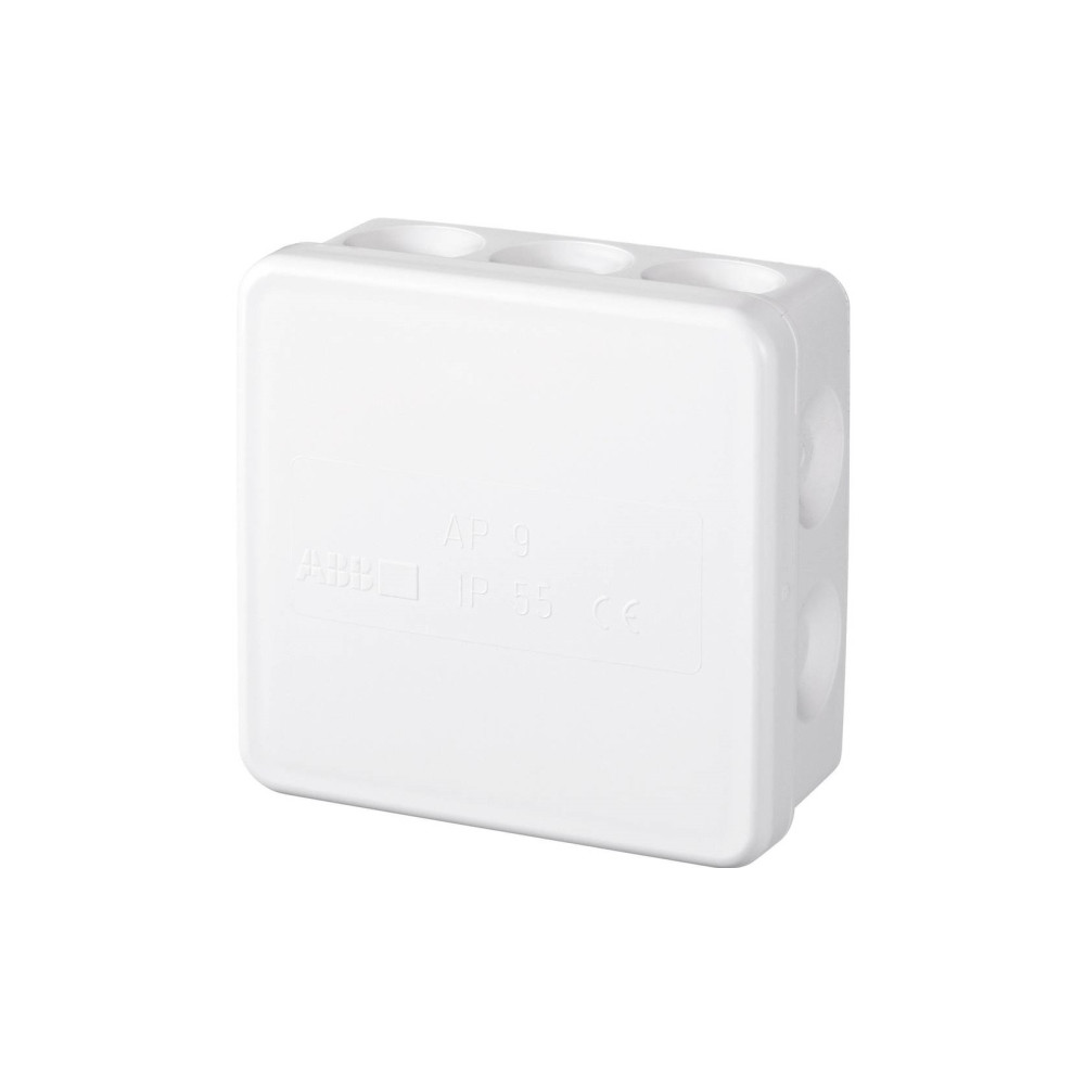 Produktbild för ABB Kopplingsdosa AP9 2.5 med 10 membran hxbxd: 39x85x85 mm...
