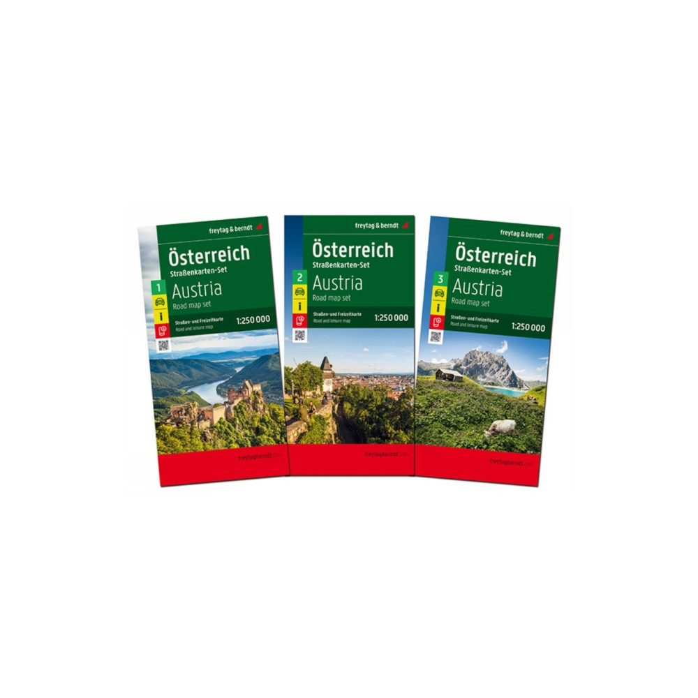 Produktbild för Austria Road Map Pack - 3 Map set