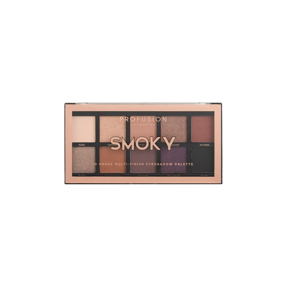 Produktbild för ProFusion Smoky Eyeshadow Palette ögonskuggspalett 10 nyanse...