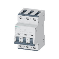 Produktbild för SIEMENS Strömbrytare C 6A, 3-poligC-karaktäristik6kA kortslu...