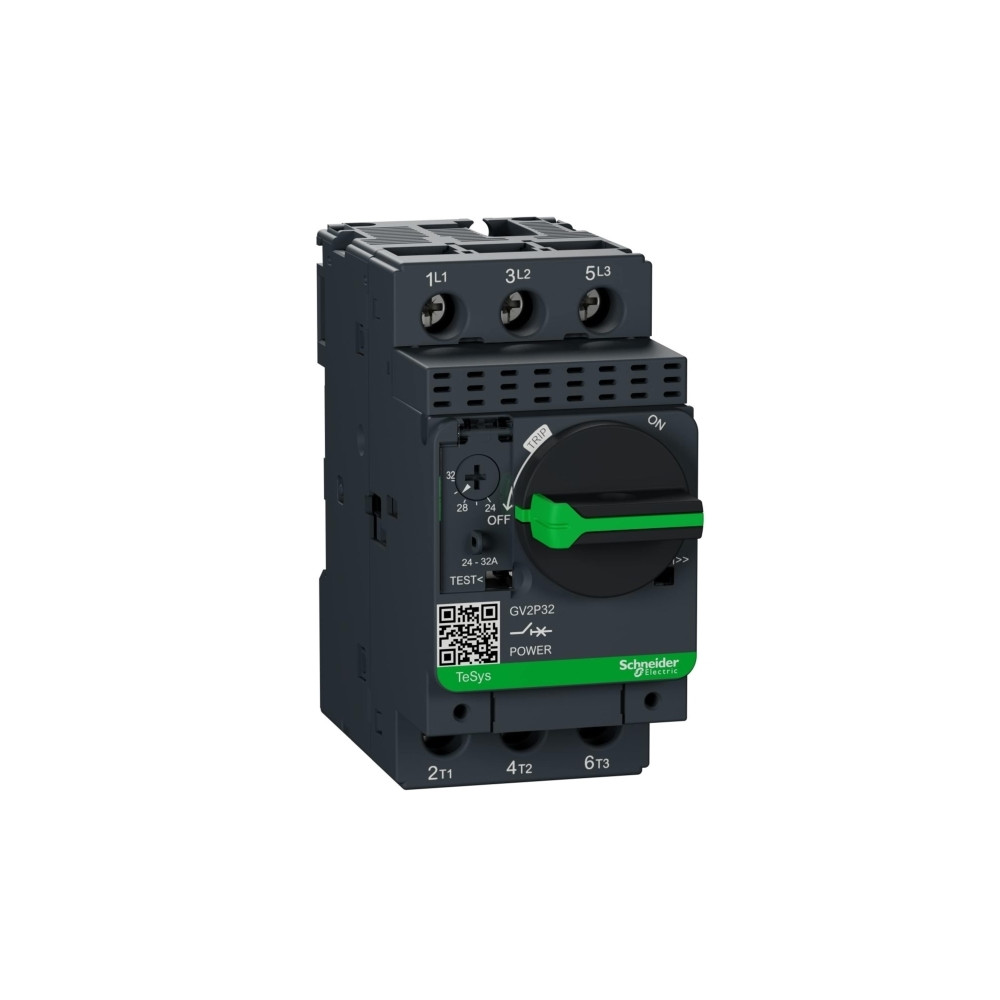 Produktbild för SCHNEIDER ELECTRIC Manuell motorskydd TypGV2-P 3-poligt inst...