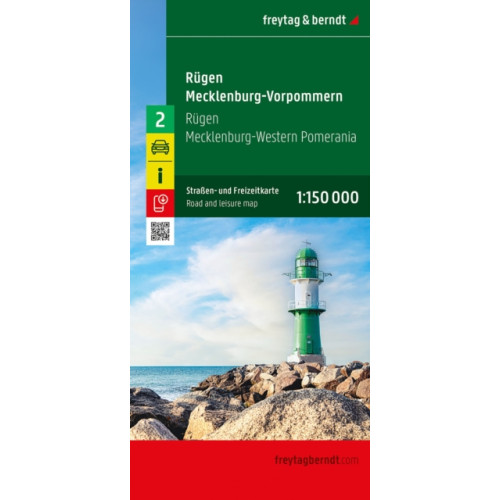 Freytag-Berndt Rugen Island - Mecklenburg-Vorpommern, Road map 1:150.000