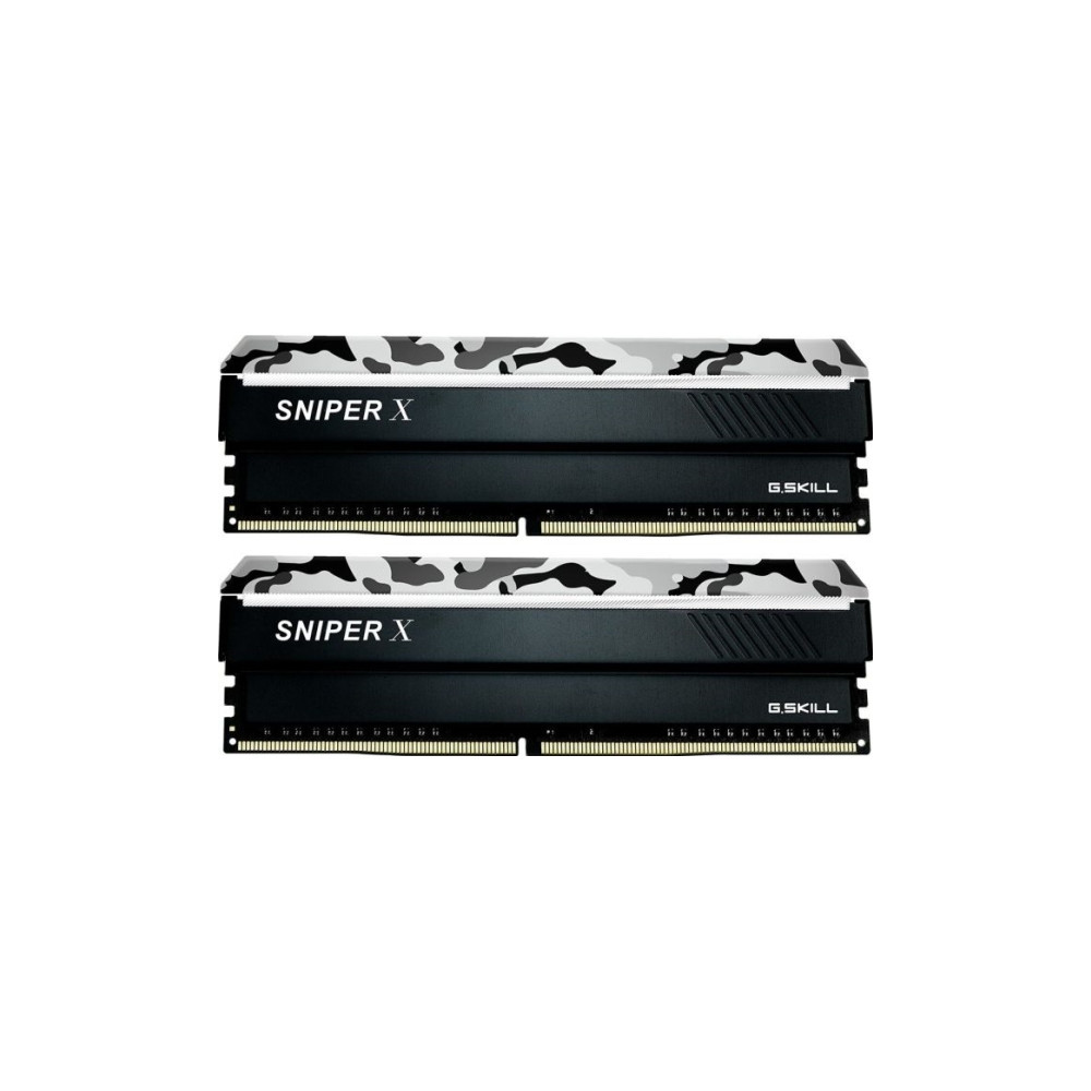 Produktbild för G.Skill SNIPER X Series - Urban Camo - DDR4 - sats - 32 GB: 2 x 16 GB - DIMM 288-pin - 3200 MHz / PC4-25600 - ej buffrad