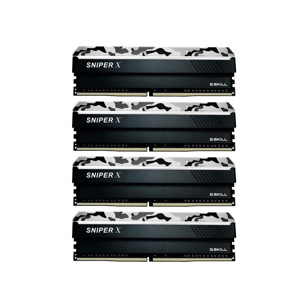 Produktbild för G.Skill SNIPER X Series - Urban Camo - DDR4 - sats - 32 GB: 2 x 16 GB - DIMM 288-pin - 3200 MHz / PC4-25600 - ej buffrad