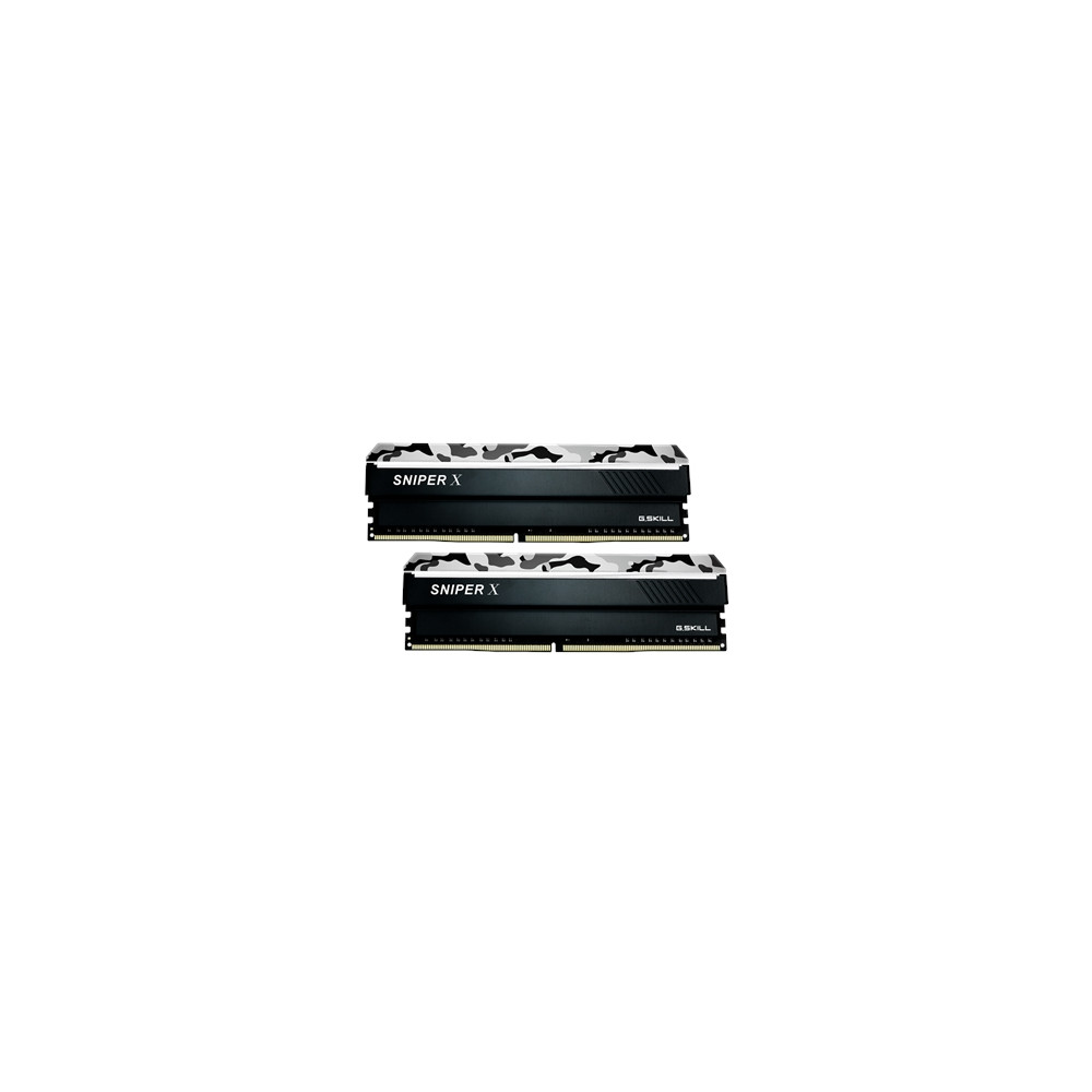 Produktbild för G.Skill SNIPER X Series - Urban Camo - DDR4 - sats - 32 GB: 2 x 16 GB - DIMM 288-pin - 3200 MHz / PC4-25600 - ej buffrad