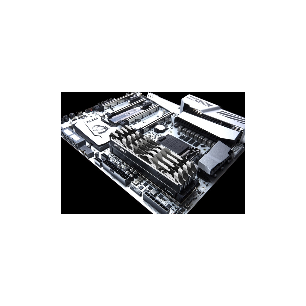 Produktbild för G.Skill SNIPER X Series - Urban Camo - DDR4 - sats - 32 GB: 2 x 16 GB - DIMM 288-pin - 3200 MHz / PC4-25600 - ej buffrad