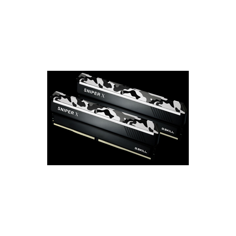 Produktbild för G.Skill SNIPER X Series - Urban Camo - DDR4 - sats - 32 GB: 2 x 16 GB - DIMM 288-pin - 3200 MHz / PC4-25600 - ej buffrad