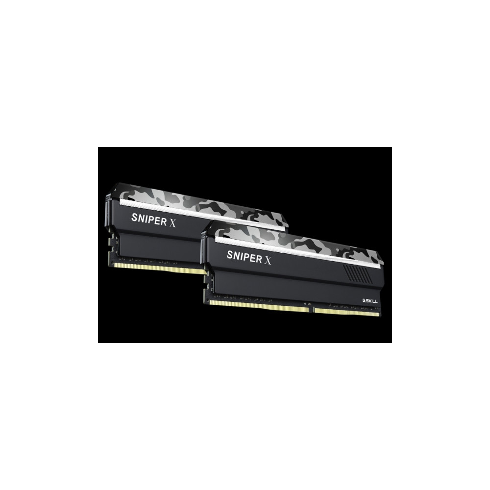 Produktbild för G.Skill SNIPER X Series - Urban Camo - DDR4 - sats - 32 GB: 2 x 16 GB - DIMM 288-pin - 3200 MHz / PC4-25600 - ej buffrad