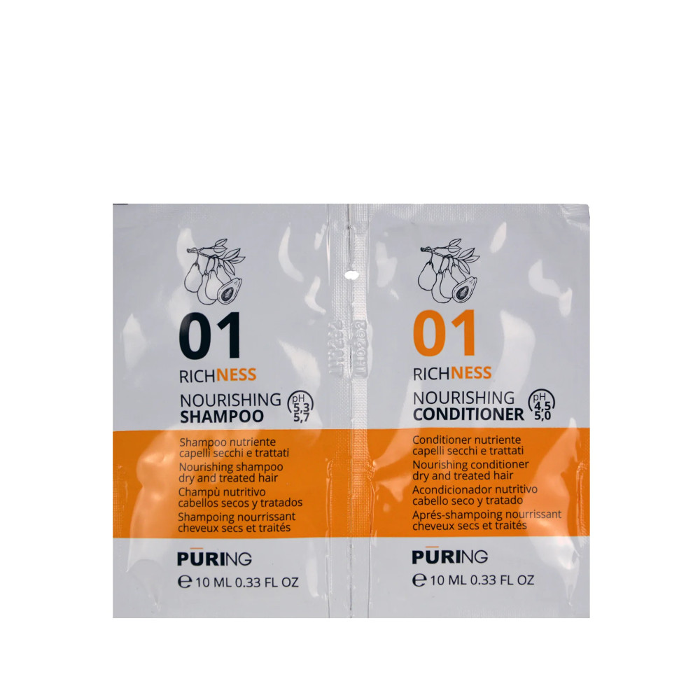 Produktbild för PÜRING PR 01 Richness Shampoo + Conditioner 10+10ml