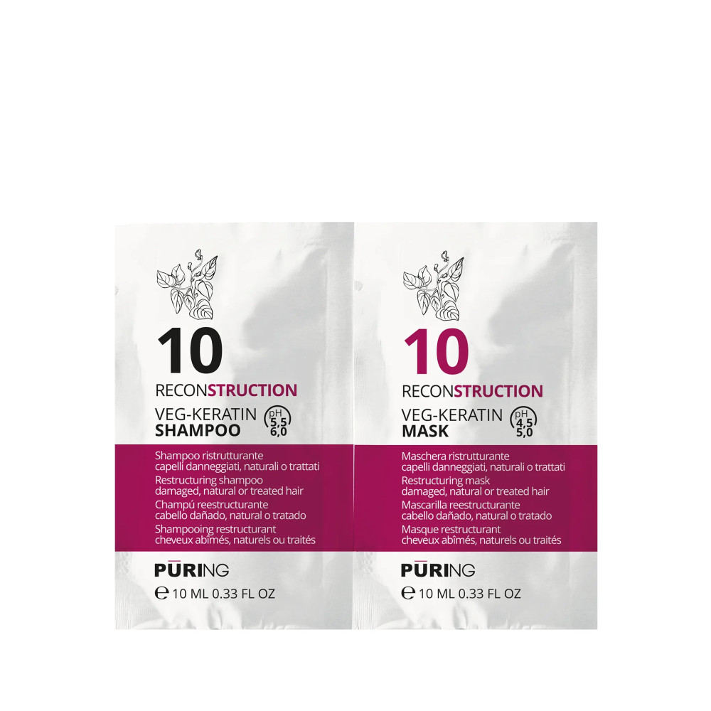 Produktbild för PÜRING PR 10 Reconstruction Shampoo + Mask 10+10ml