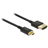 Produktbild för Delock Slim Premium - HDMI-kabel med Ethernet - 3 m