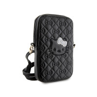 Produktbild för Hello Kitty handväska HKPBPEKHBPK svart/svart quiltat rosett...