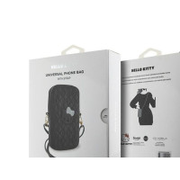 Produktbild för Hello Kitty handväska HKPBPEKHBPK svart/svart quiltat rosett...